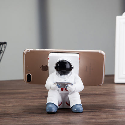 Simple Astronaut Mobile Phone Stand Student Desktop Holder Cute Spaceman Cell Phone Holder Creative Gift Small Desk Decoration - Hot Gadgets