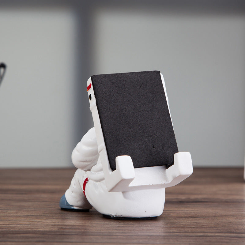 Simple Astronaut Mobile Phone Stand Student Desktop Holder Cute Spaceman Cell Phone Holder Creative Gift Small Desk Decoration - Hot Gadgets