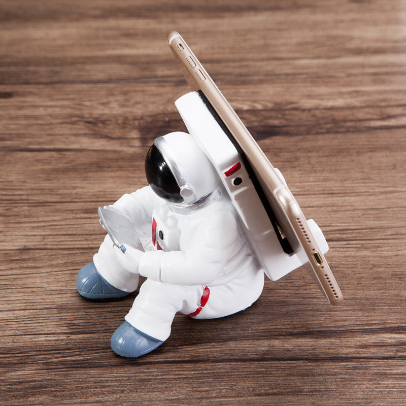 Simple Astronaut Mobile Phone Stand Student Desktop Holder Cute Spaceman Cell Phone Holder Creative Gift Small Desk Decoration - Hot Gadgets