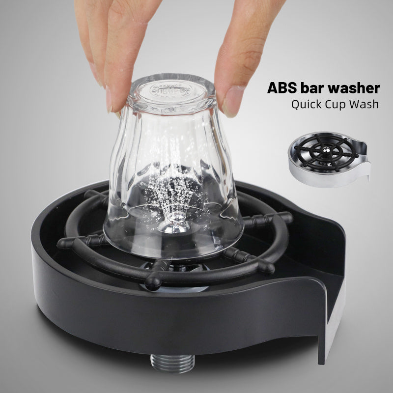 Bar Counter Cup Washer Sink High-pressure Spray Automatic Faucet Coffee Pitcher Wash Cup Tool Kitchen - Hot Gadgets