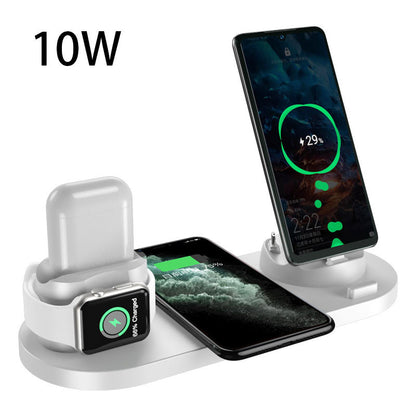 Wireless Charger For IPhone Fast Charger For Phone Fast Charging Pad For Phone Watch 6 In 1 Charging Dock Station - Hot Gadgets