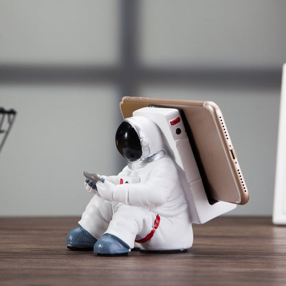 Simple Astronaut Mobile Phone Stand Student Desktop Holder Cute Spaceman Cell Phone Holder Creative Gift Small Desk Decoration - Hot Gadgets