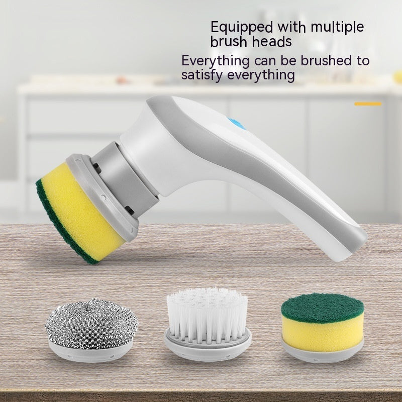 Electric Cleaning Brush 4 In 1 Spinning Scrubber Handheld Electric Cordless Cleaning Brush Portable - Hot Gadgets