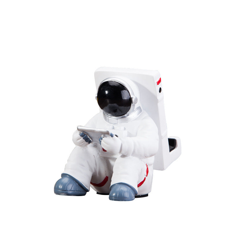 Simple Astronaut Mobile Phone Stand Student Desktop Holder Cute Spaceman Cell Phone Holder Creative Gift Small Desk Decoration - Hot Gadgets