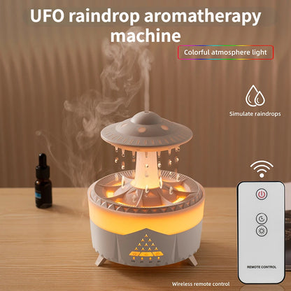 New UFO Raindrop Humidifier Water Drop Air Humidifier USB Aromatherapy Essential Oils Aroma Air Diffuser Household Mist Maker Home Decor - Hot Gadgets