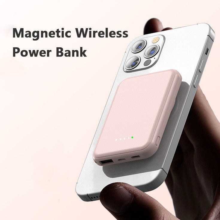 Mini Fast Charging Magnetic Wireless Power Bank 5000 MAh Portable - Hot Gadgets