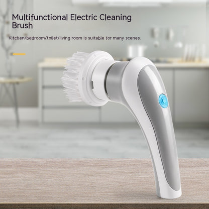 Electric Cleaning Brush 4 In 1 Spinning Scrubber Handheld Electric Cordless Cleaning Brush Portable - Hot Gadgets